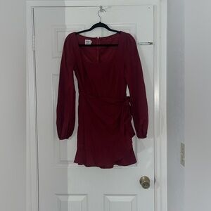 Princess Polly Dress Maroon